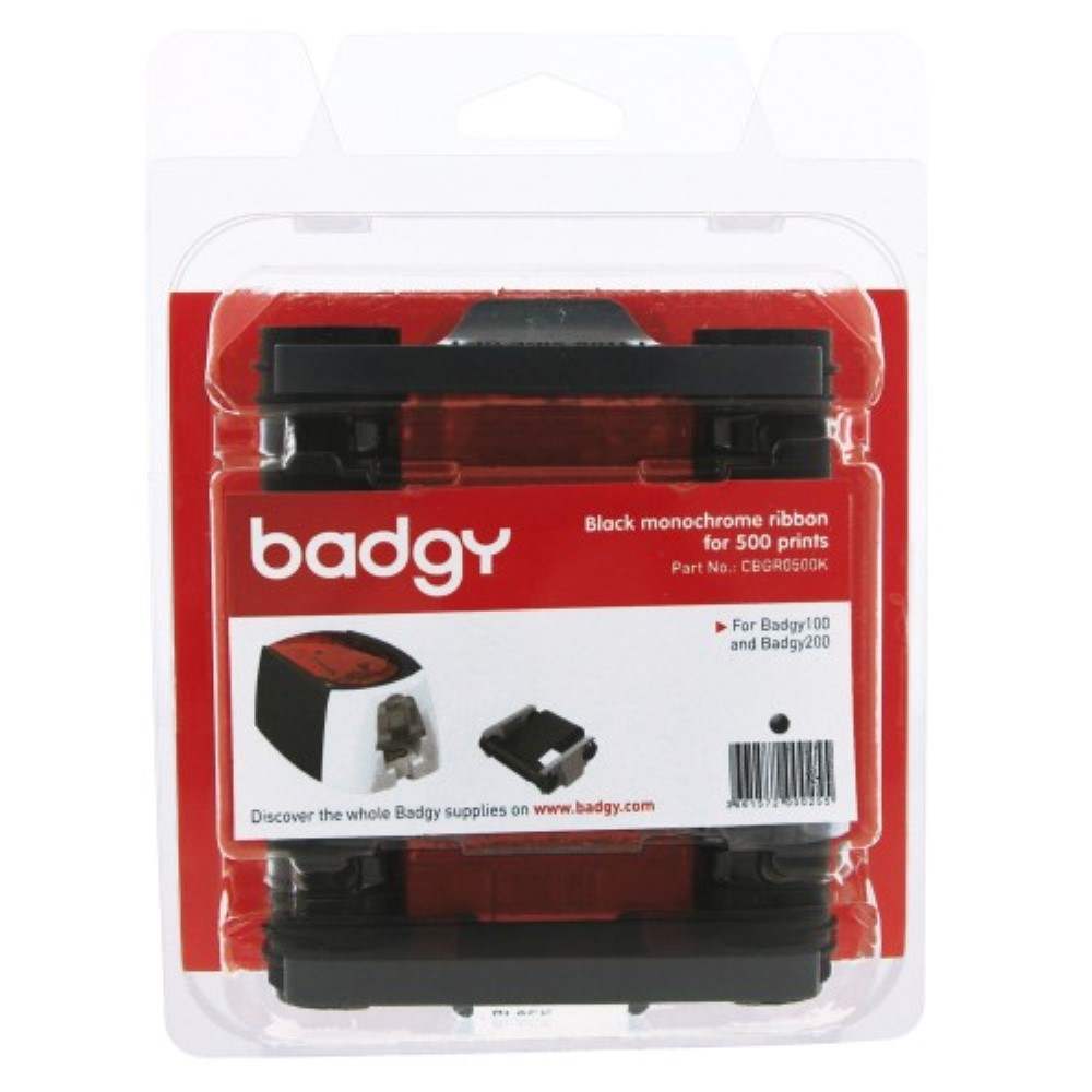 Badgy Black monochrome ribbon for 500 prints - Badgy100 & Badgy200